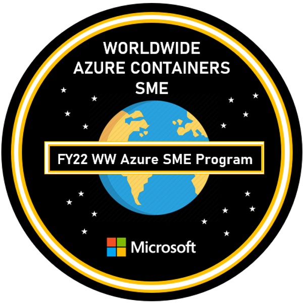 WW Azure Technical Community - Subject Matter Expert - Containers